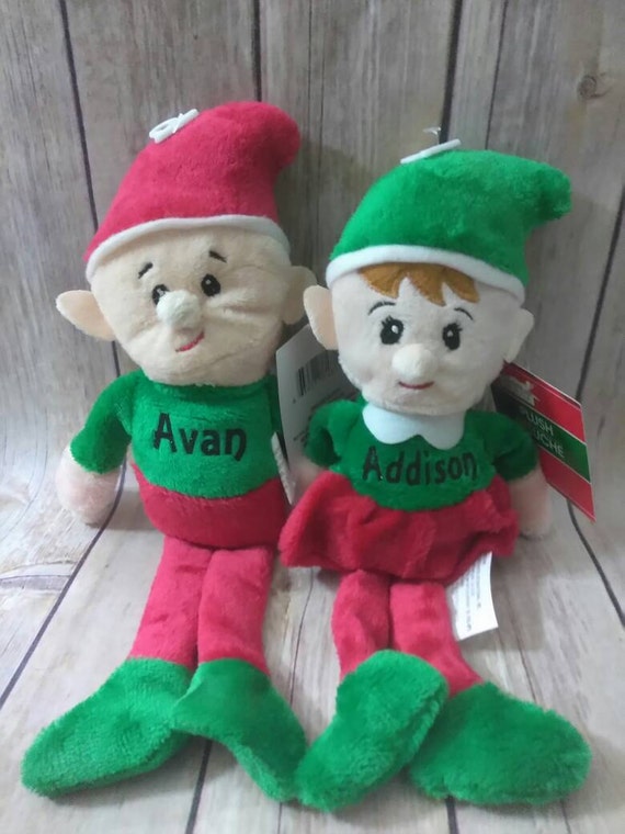 Personalized elves plush 7 tall