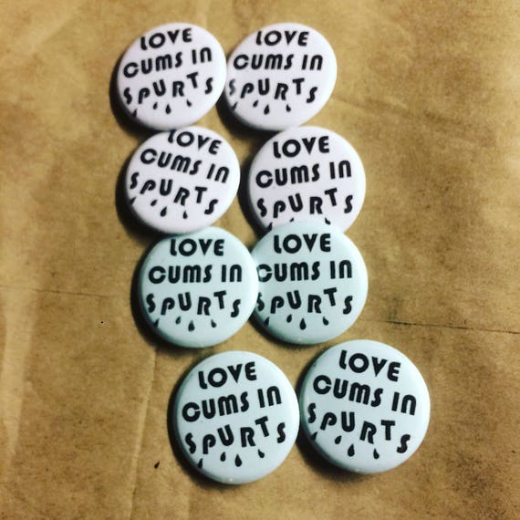 Richard Hell Love Comes In Spurts 1.25" Pin