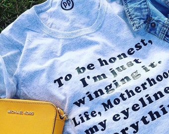 Winging Life Slogan Tee