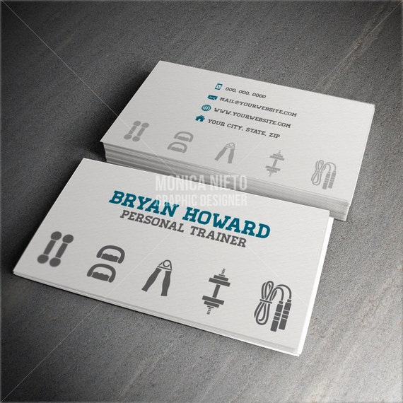 no card printable free maker business download Business Printable Template/ Personal Custom Trainer Card