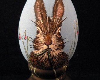 Easter Egg, hand painted Bunny