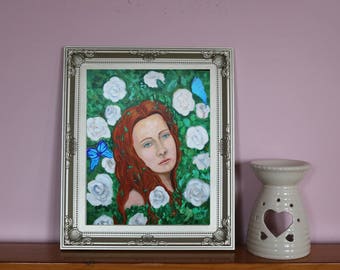 Fine art prints/limited edition/modern art prints "A Scottish Rose" - Portrait