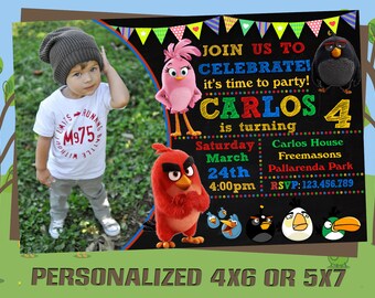 Angry Birds Invitation, Angry Birds Birthday Invitation, Angry Birds, Angry Birds Printable, Angry Birds Birthday Card, Angry Birds Invites