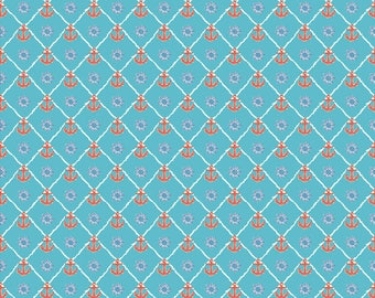 12" x 12" Oracal Patterned Vinyl - Anchors Light Blue by Sparkle Berry
