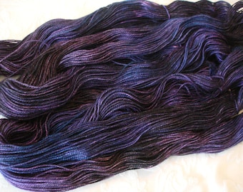 PICK YOUR BASE, All new bases added, Variegated, Hand Dyed, Color - Midnight Rendezvous