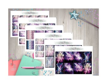 Items similar to Printable Planner Stickers Galaxy Space Hipster Stars ...