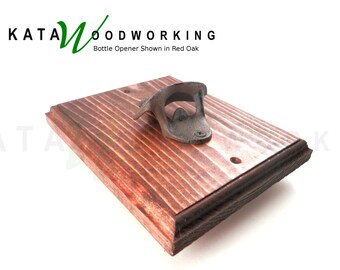 Wood Cut-out Bottle Opener - Wall Mount - Handmade!