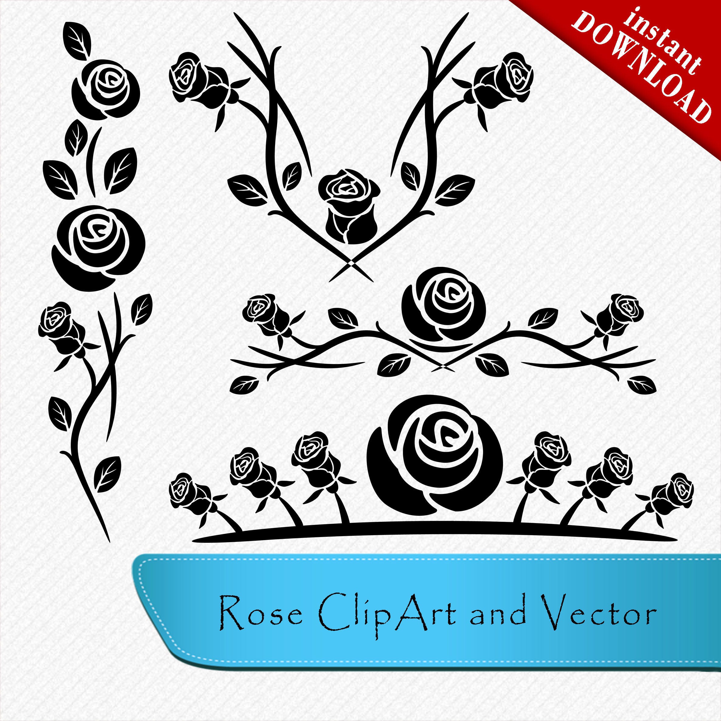 Download Rose floral SVG Flower Svg Cricut Silhouette Brother Rose