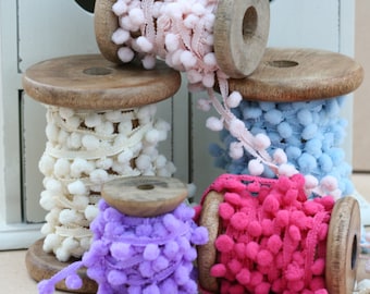 Berties Bows 10mm Pom Pom Ribbon Trim