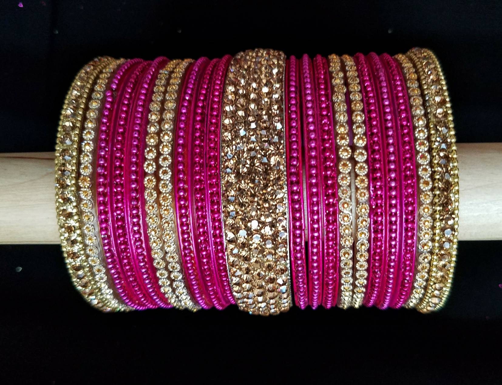 Pink bridal bangles Clearance