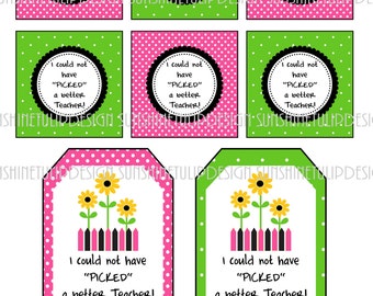 Printable Teacher Appreciation Jolly Rancher Gift Tags