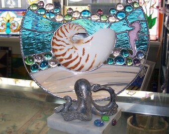 Sea Scape with Octopus stand