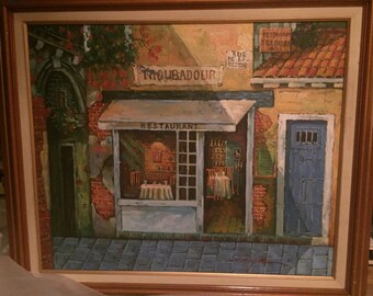 M.Chapot oil on canvas large framed