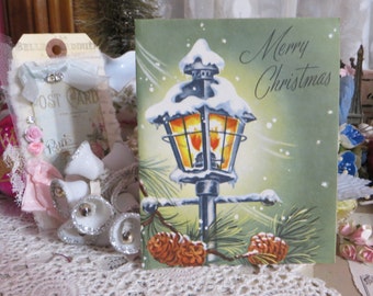 Vintage Retro Mid Century Christmas Greeting Card-Unused