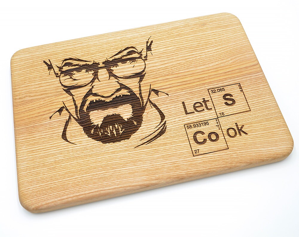 Breaking Bad Cutting Board Heisenberg Walter White Lets 