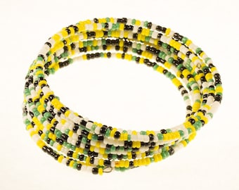 Green and Yellow Twirl Bracelet