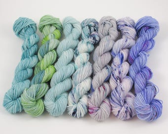 PREORDER Fluorite Mini-Skein Sock Yarn Kit