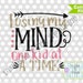 SVG Losing My Mind One Kid At A Time Funny Mom Saying Vinyl Cricut Silhouette Cutting SVG Design