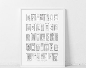 Doors of the 1st ave, Rosemont, Montreal / 18x24 Poster / There is beauty all around us, even in doors!