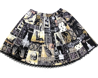 Lolita Skirt / Skirt with Pockets / Gothic Lolita / Lolita Clothing