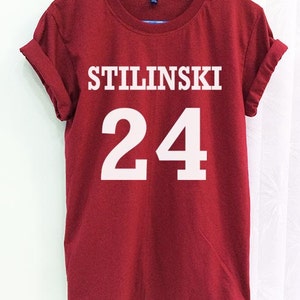 IMage T-Shirt Donna Stilinski 24 Wolf Cult - 100% Cotone Certificato Oeko Tex, Vestibilità Regolare, Nera