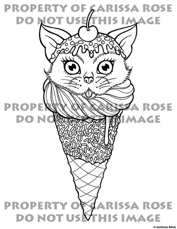 Download Digital Download Print Your Own Coloring Book Outline Page