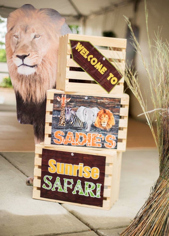 Printable Jungle Safari Signs Welcome SignsDIY African