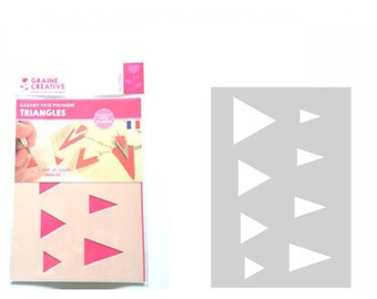 Template designs polymer clay leather Triangle A5 Format