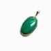 Chrysocolla pendant sterling silver 925 , 1.95 ich , 68 carat , high polishing , natural stone , code D2193