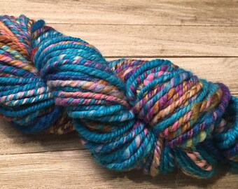 Three ply yarn / handspun yarn / hand dyed yarn / indie dyed yarn / bulky yarn / yarn for knitting / yarn for crocheting / yarn for crafting