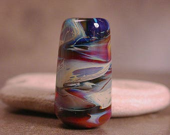 Lampwork Cone Bead, Lampwork Glass Focal Bead, Art Glass Focal Bead, Artisan Glass, Divine Spark Designs, SRA