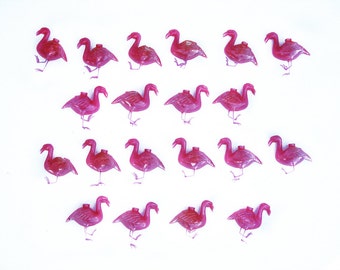 Vintage Plastic Pink Flamingo RV Patio String Garland Lights Retro Home Decor Party Hang Lights