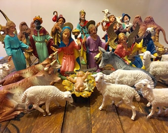 Fontanini Depose Nativity Set Figures - Depose Italy - Italian - Spider Mark - Catholic Christmas Decorations - Manger - Religious Decor