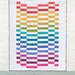 STAGGERED modern quilt pattern card Quilt Theory Kitty Wilken lap throw jelly roll quilt QUICK EASY beginner friendly colorful strip quilt
