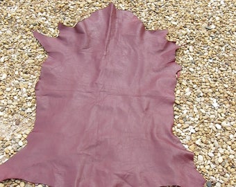Burgundy skin very soft lambskin leather full