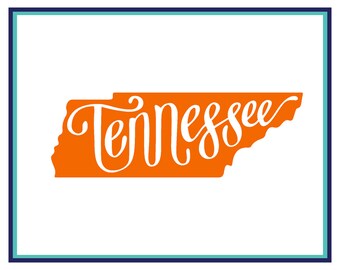 Tennessee Decal - Tennessee Car Decal - Tennessee Laptop Decal - State Decal - Tennessee Yeti Decal - State Tennessee Decal - Home State