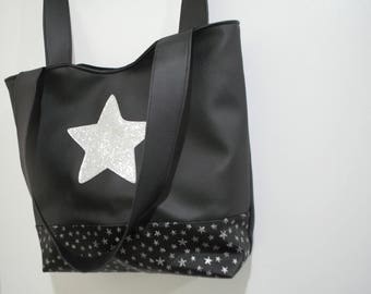 AVAILABLE star leather tote hand bag