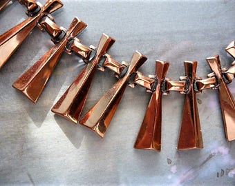 Renoir ... Cool Copper Retro Necklace ... Just the One for You !