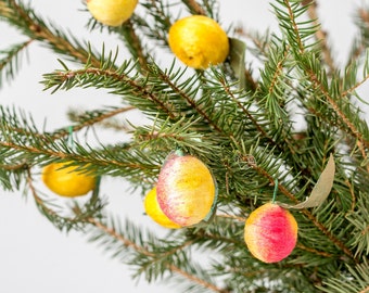Weihnachten Dekoration Vintage Weihnachtsschmuck gesponnen Baumwolle Weihnachtsbaum gebären Retro - 6er-set