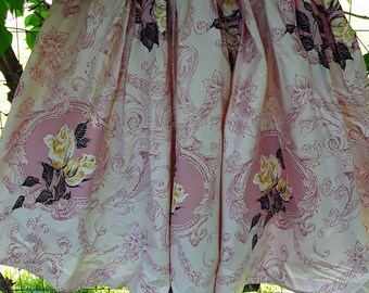 Vintage skirt, pink, full , pleated,