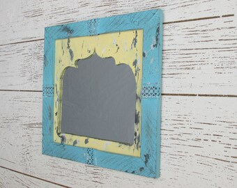 Boho wall mirror - decorative wall mirror -rustic - feng shui