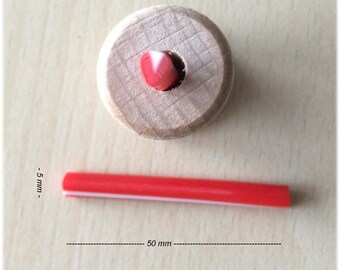 Strawberry polymer cane