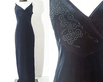 90s Clothing Women VINTAGE Clothing VELVET DRESS Women Iridescent Dress Vintage 90s Dress Grunge Clothing 90s Grunge Clothes Maxi Dress M S