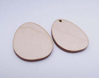 Wooden Easter Egg Decoration for Crafts - Laser Cut