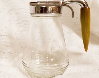Vintage Syrup Pitcher with Bakelite Handle 1950s Federal Tool