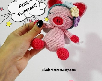 Pippa Pig/crochet/handame/Amigurumi