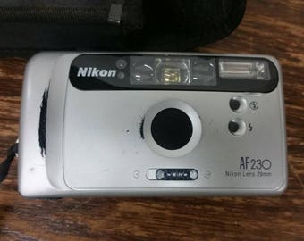 Nikon AF230 camera with bag