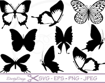 Butterflies svg file | Etsy