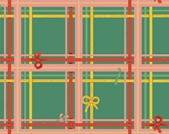 Sugarplum Spruce Plaid 50168-8 By Heather Ross for Windham Fabrics