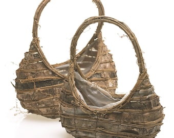 Birch and Grapevine Basket